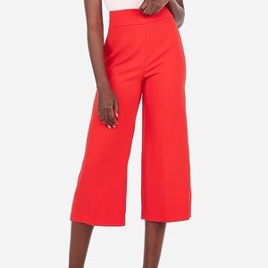 Express High Waisted Cropped Wide Leg Pants